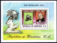 Honduras 1980 Sir Rowland Hill souvenir sheet