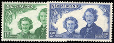 New Zealand 1944 Health Stamps lightly mounted mint.
