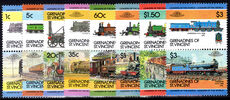 St Vincent Grenadines 1984 Railway Locomotives (2nd issue) unmounted mint.