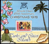 Turks & Caicos Islands 1978 Christmas. Paintings by D rer souvenir sheet unmounted mint.