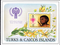 Turks & Caicos Islands 1979 International Year of the Child souvenir sheet unmounted mint.