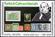 Turks & Caicos Islands 1979 Death Centenary of Sir Rowland Hill souvenir sheet unmounted mint.