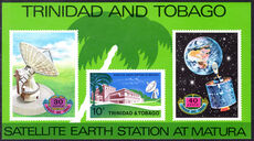 Trinidad & Tobago 1971 Earth Satellite Station souvenir sheet unmounted mint.