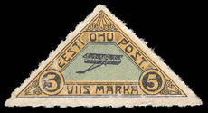 Estonia 1920 Helsinki air private roulette lightly mounted mint.