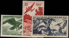 French Guiana 1947 Air set lightly mounted mint.