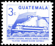 Guatemala 1987-96 Miguel Angel Asturias Cultural centre 3c blue perf 11½ unmounted mint.