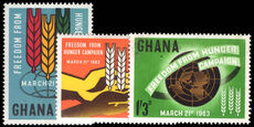 Ghana 1963 Freedom from Hunger unmounted mint.