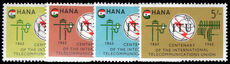 Ghana 1965 Centenary of ITU unmounted mint.
