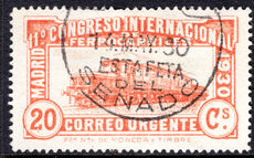 Spain 1930 Railway Congress Express fine used.