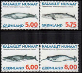 Greenland 1997 Whales unmounted mint.