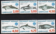 Greenland 1998 Whales unmounted mint.