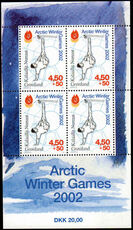 Greenland 2001 Arctic Winter Games souvenir sheet unmounted mint.