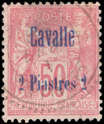Cavalle 1893-1900 2pi on 50c rose fine used.
