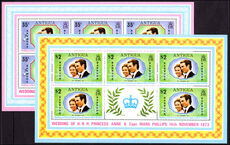 Barbuda 1973 Royal Wedding souvenir sheet unmounted mint.