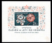 Czechoslovakia 1963 Space Reasearch souvenir sheet unmounted mint.