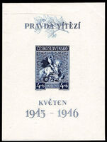 Czechoslovakia 1946 Victory souvenir sheet unmounted mint.