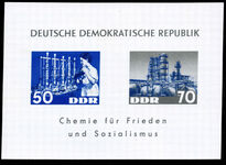 East Germany 1963 Chemistry souvenir sheet unmounted mint.