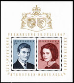 Liechtenstein 1967 Royal Wedding souvenir sheet unmounted mint.