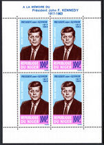 Niger 1964 Kennedy souvenir sheet unmounted mint.