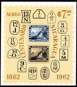 Nicaragua 1962 Stamp Centenary souvenir sheet unmounted mint.