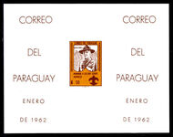 Paraguay 1962 Scouts imperf souvenir sheet unmounted mint.