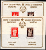 Yugoslavia 1945 Constituent Assembly souvenir sheet set unmounted mint.