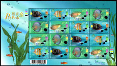 Hong Kong 2003 Aquarium Fish sheetlet unmounted mint.