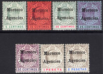 Morocco Agencies 1905-06 set mounted mint.