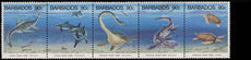 Barbados 1993 Prehistoric Aquatic Animals unmounted mint.
