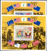 Grenada 1975 Bicentenary of American Revolution (1st issue) souvenir sheet unmounted mint.