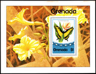 Grenada 1975 Butterflies souvenir sheet unmounted mint.