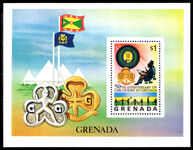 Grenada 1976 50th Anniversary of Girl Guides in Grenada souvenir sheet unmounted mint.