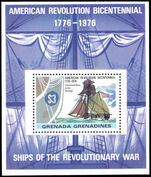 Grenada Grenadines 1976 Bicentenary of American Revolution (2nd issue) souvenir sheet unmounted mint.
