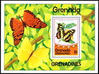 Grenada Grenadines 1975 Butterflies souvenir sheet unmounted mint.