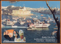 Malta 2001 Pope John Paul souvenir sheet unmounted mint.
