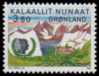 Greenland 1985 Youth Year unmounted mint.