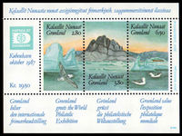 Greenland 1987 Hafnia souvenir sheet unmounted mint.