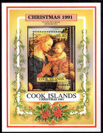 Cook Islands 1991 Christmas souvenir sheet unmounted mint.