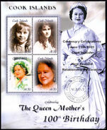 Cook Islands 2001 Queen Mother Relationship souvenir sheet unmounted mint.