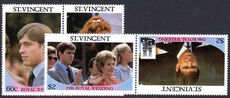St Vincent 1986 Royal Wedding unmounted mint.