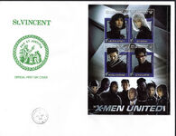 St Vincent 2003 X-Men Jean Grey souvenir sheet first day cover.