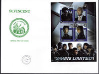 St Vincent 2003 X-Men Nightcrawler souvenir sheet first day cover.