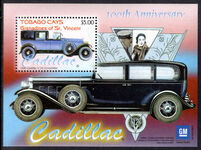 Tobago Cays 2003 Cadillac souvenir sheet unmounted mint.