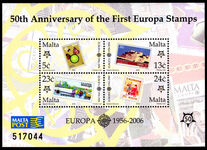 Malta 2006 Europa souvenir sheet unmounted mint.