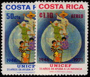 Costa Rica 1972 UNICEF unmounted mint.