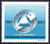 El Salvador 2002 Central American Parliament unmounted mint.