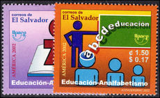 El Salvador 2002 Literacy unmounted mint.