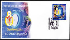 El Salvador 2002 Scouts First Day Cover.