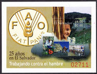 El Salvador 2003 Food and Agriculture souvenir sheet unmounted mint.