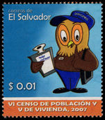 El Salvador 2007 Census unmounted mint.